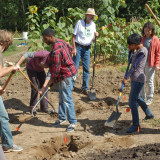 A group effort at the Midwest Permaculture One-Day Course